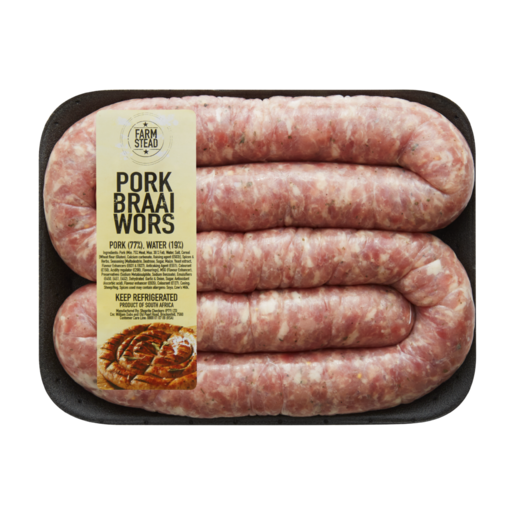 Farmstead Pork Braai Wors Per kg