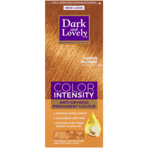 Dark and Lovely Color Intensity Amber Blonde Anti-Dryness Permanent Hair Colour 100ml