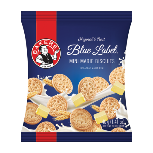 Bakers Blue Label Mini Marie Biscuits 40g