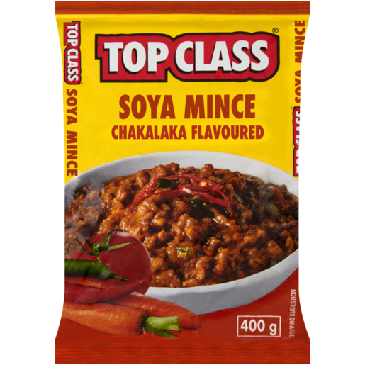 Top Class Chakalaka Flavoured Soya Mince 400g 