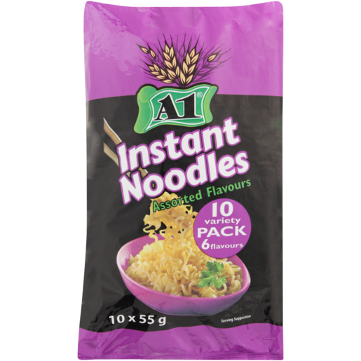 A1 Instant Noodles 10 x 55g (Assorted Item - Supplied at Random)