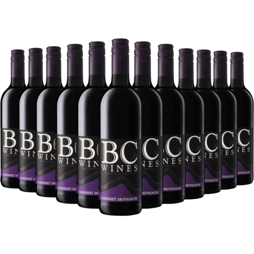 BC Wines Cabernet Sauvignon Red Wine Bottles 12 x 750ml