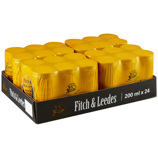 Fitch & Leedes Indian Tonic Sparkling Drinks 24 x 200ml