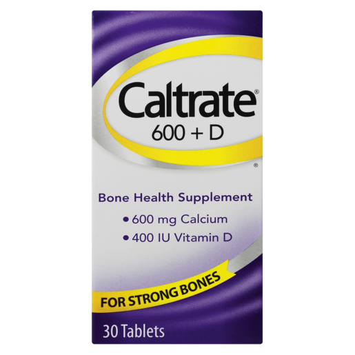 Caltrate 600 + D Calcium Tablets 30 Pack