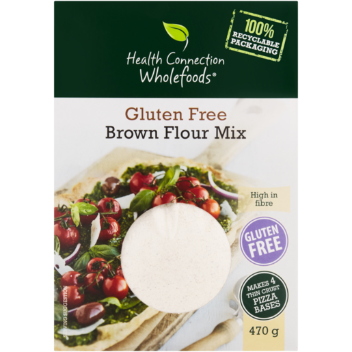 Health Connection Wholefoods Brown Flour Pizza Base Mix 470g