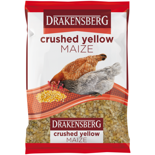 Drakensberg Crushed Yellow Maize Fowl & Poultry Food 1kg 