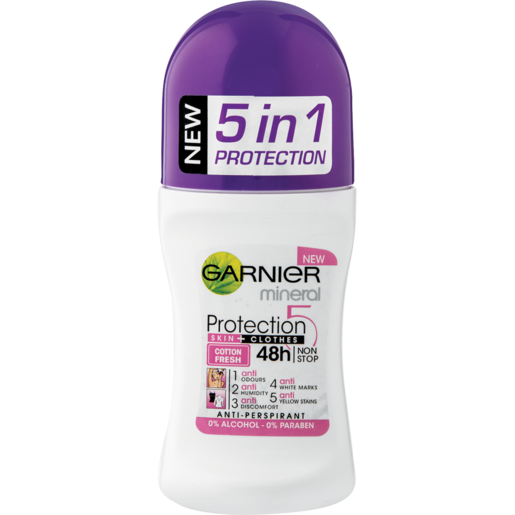 Garnier Mineral Protection Cotton Fresh Anti-Perspirant Roll-On 50ml