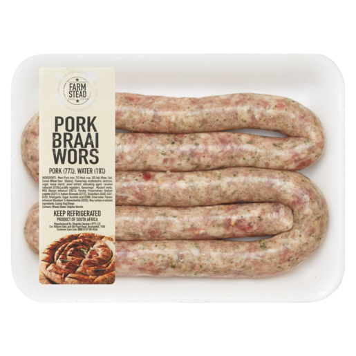 Farmstead Pork Thin Pork Braaiwors Per kg