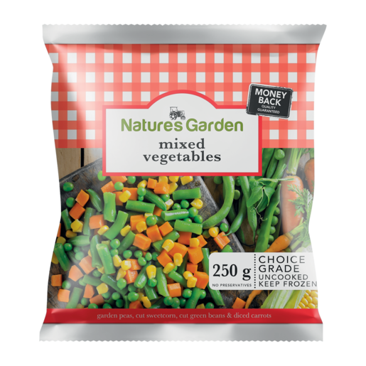 Nature's Garden Frozen Mixed Vegetables 250g