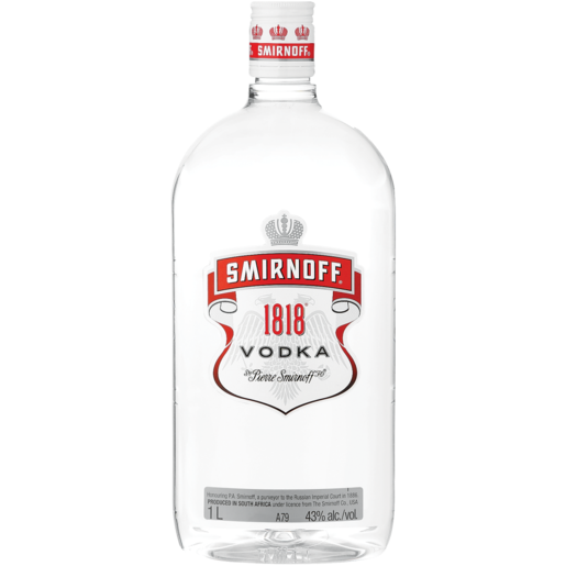 Smirnoff 1818 Vodka Bottle 1L