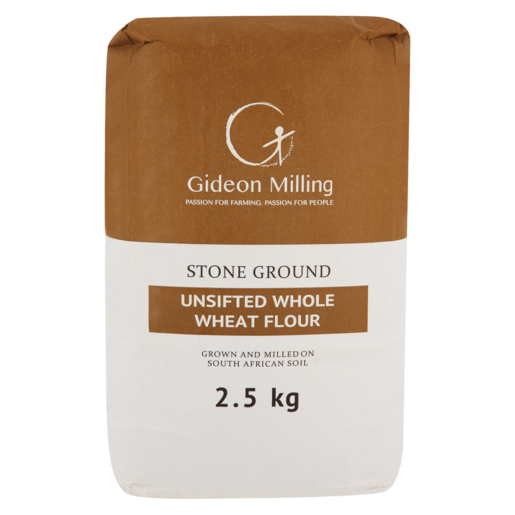 Gideon Milling Stone Ground Unsifted Whole Wheat Flour 2.5kg