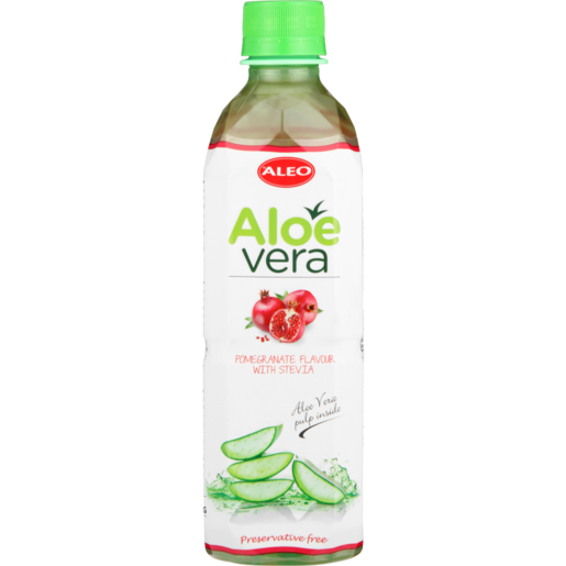 Aleo Aloe Vera & Pomegranate Flavoured Water 500ml