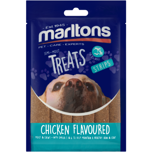 Marltons Chicken Flavoured Dog Treat Strips 120g