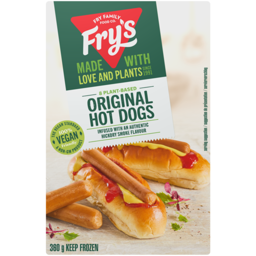 Fry's Frozen Plant-Based Original Hot Dogs 360g