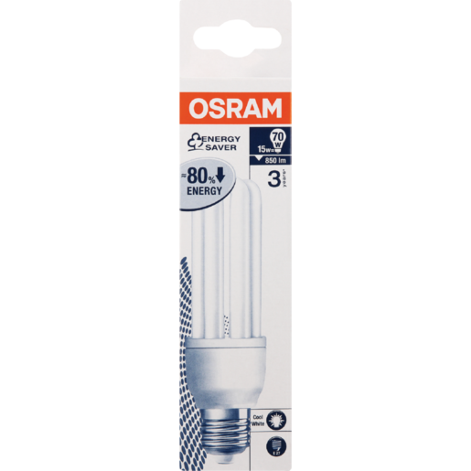 Osram Cool White BC Energy Saver Globe 15w