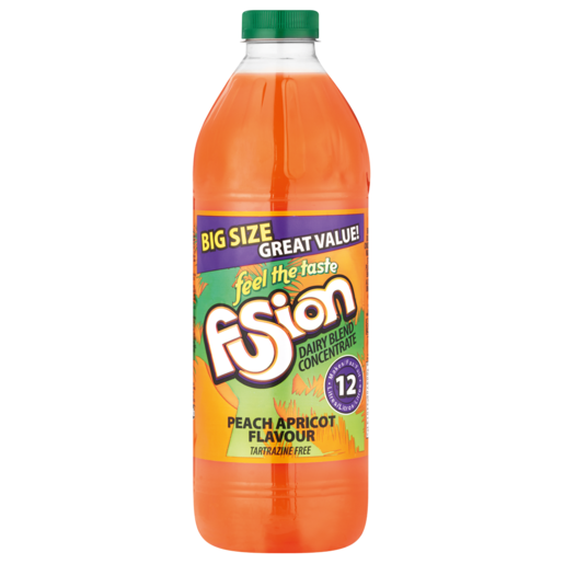 Fusion Peach Apricot Flavoured Dairy Blend Concentrate 1.5L