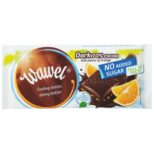 Wawel Dark 70% Cocoa With Pieces Of Orange 100g