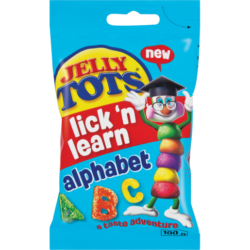 Jelly Tots Lick 'N Learn Alphabet Sweets 100g