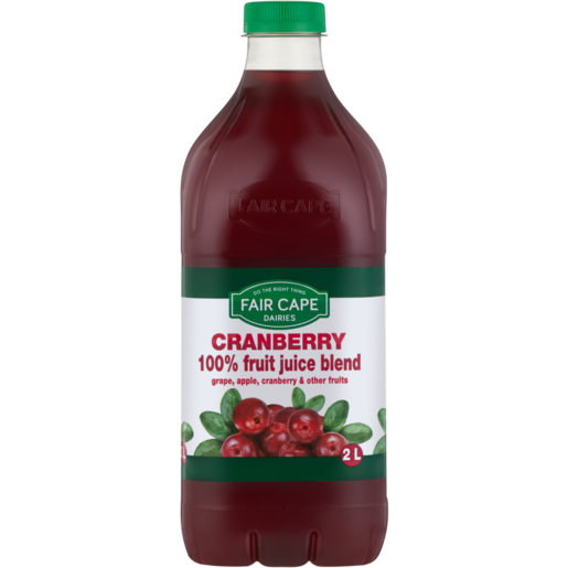 Fair Cape Dairies 100% Cranberry Fruit Juice 2L