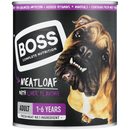 Boss Legendary Liver Flavoured Dog Food Can 820g