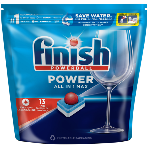 Finish All-In-1 Max Dishwasher Tablets 13 Pack