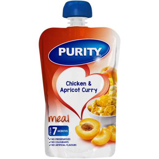 PURITY Chicken & Apricot Curry Meal Puree 7 Months+ 110ml