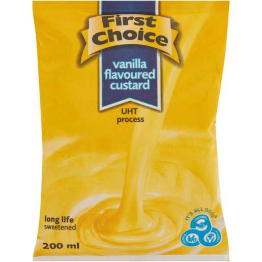 First Choice Vanilla Flavoured Custard 200ml