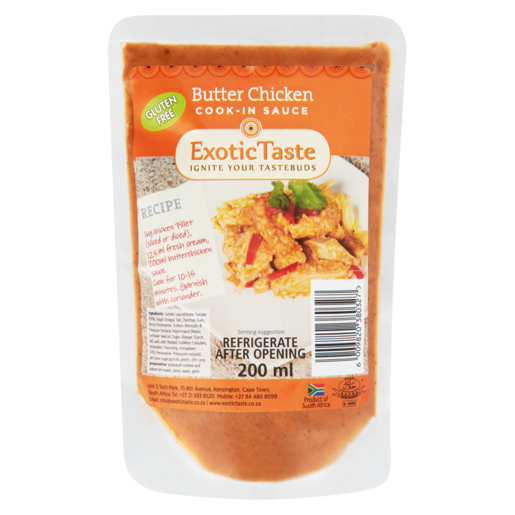 Exotic Taste Butter Chicken Cook-In-Sauce Pouch 200ml
