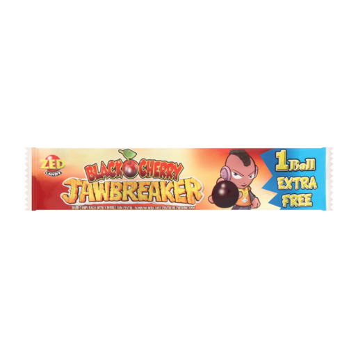 Zed Black Cherry Flavoured Jawbreaker Candy 41.5g