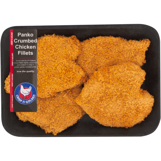 Crisp N Golden Panko Crumbed Chicken Fillets Per kg