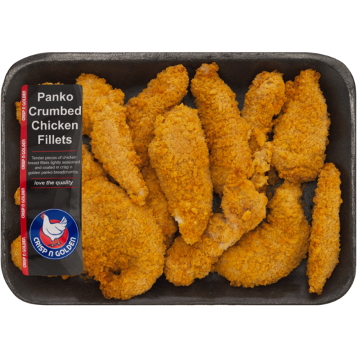 Crisp 'n Golden Panko Crumbed Chicken Fillets Per kg