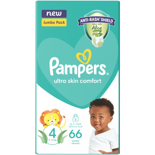 Pampers Size 4 Disposable Nappies 66 Pack