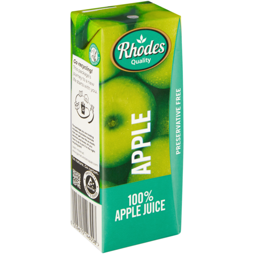 Rhodes 100% Apple Juice Box 200ml