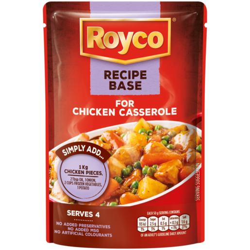 Royco Recipe Base For Chicken Casserole Cook-In-Sauce 200g
