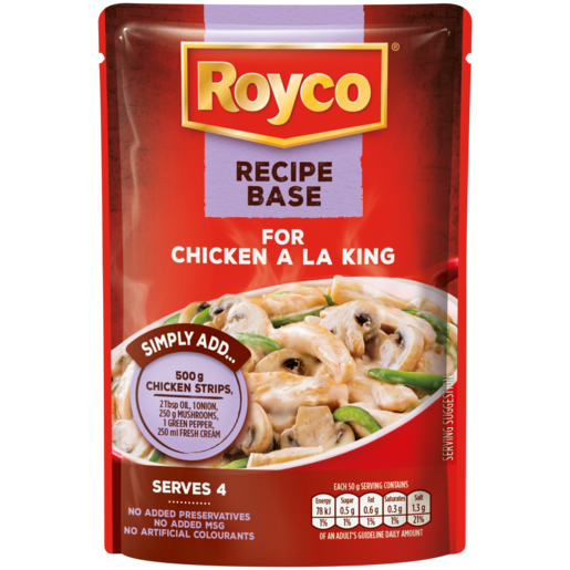 Royco Recipe Base For Chicken A La King Cook-In-Sauce 200g