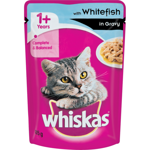 Whiskas White Fish In Gravy Cat Food 85g