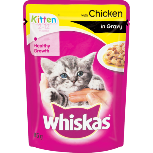 Whiskas Kitten Chicken In Gravy Cat Food 85g