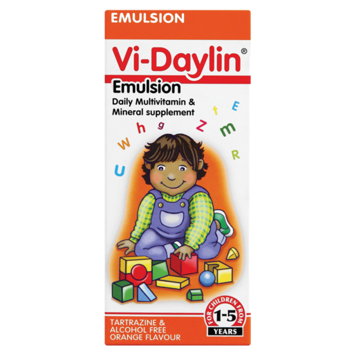 Vi-Daylin Orange Flavoured Emulsion Daily Multivitamin 200ml