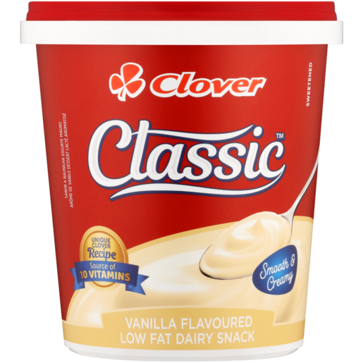 Clover Classic Vanilla Flavoured Low Fat Dairy Snack 1kg 