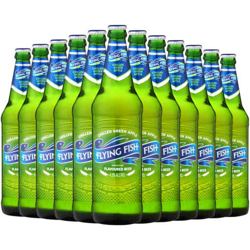 Flying Fish Chilled Green Apple Premium Flavoured Beer Bottles 12 x 660ml