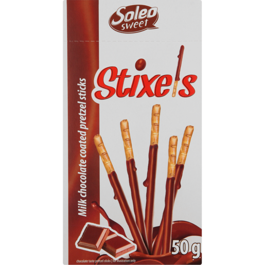 Soleo Stixels Chocolate Pretzel Sticks 50g