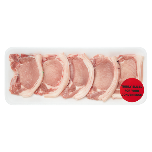 Thinly Sliced Pork Rib Chops Per kg