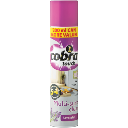 Cobra Touch 5-In-1 Lavender Multi-Surface Cleaner 300ml