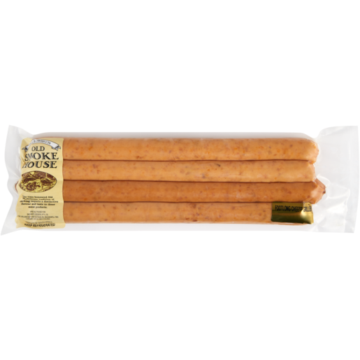 Old Smokehouse Smoked Footlong Cheese Grillers Per kg