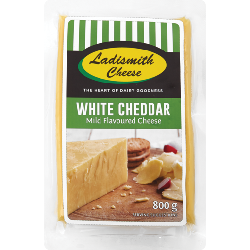 Ladismith Cheese White Cheddar Cheese Pack 800g