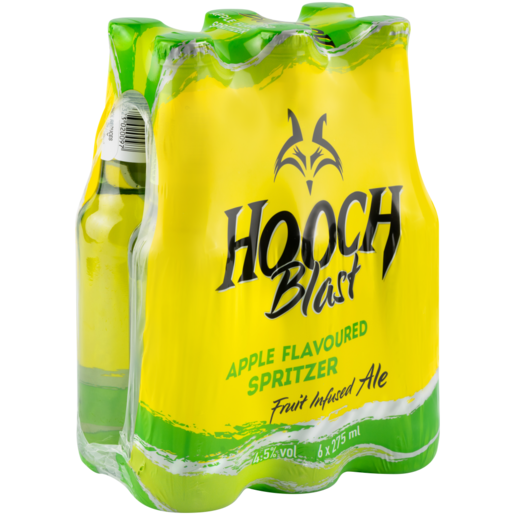 Hooch Apple Spirit Cooler Bottles 6 x 275ml
