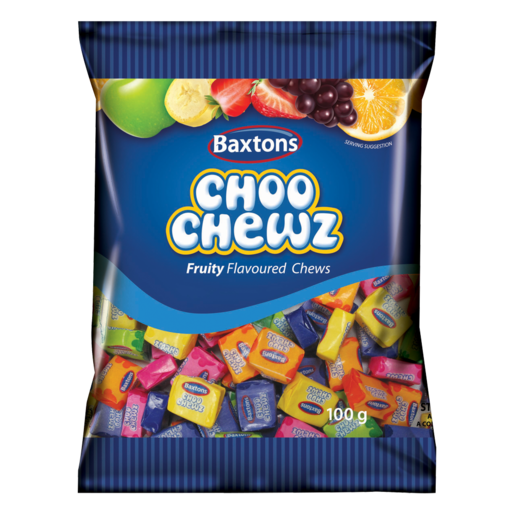 Baxtons Choo Chewz Fruity Flavoured Sweets 100g
