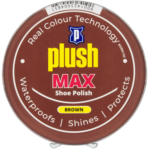 Plush Max Brown Shoe Polish 100ml
