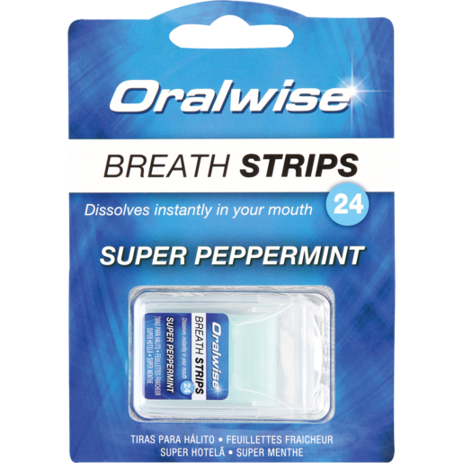 Oralwise Peppermint Breath Strips