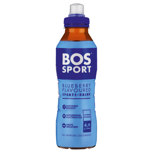 BOS Sport Blueberry Flavoured Sports Drink 500ml